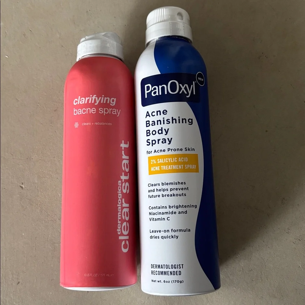 Sale! New Sealed Body Bacne Spray Treatments - Dermalogica Clear Start & PanOxyl